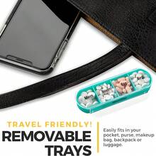 1 Set 7 Days 28 Slots Sealed Moisture-Proof Separate Pill Box, Convenient Medication Storage, PP Plastic Pill Case, Suitable For Elderly, Office Workers, Travelers And Others Who Need Regular Medication Travel Essentials Holiday Vacation Medicine Organizer Emergency Kit Medicine Bag Medicine Storage Bag For Travel For Outdoor Portable First Aid Bag