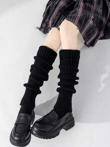 4pcs/Set Of Twisted Pattern Warm Long Tube Sock Covers, Knitted Warm Pile Sock Covers, Suitable For Autumn And Winter Seasons, Mid Tube Sock Covers(2/4pcs)