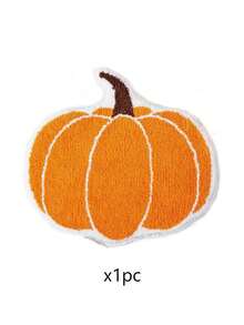 Alfombra de baño con tema de calabaza navideña, antideslizante, lavable a máquina, alfombra de piso suave y lavable, alfombra de piso decorativa navideña, alfombra de piso absorbente para baño, secado rápido y absorción - Adecuada para baño, lavandería, dormitorio, sala de estar, cocina, entrada - Decoración navideña para el hogar, decoración de entrada de alfombra Decoraciones navideñas Decoración navideña Decoraciones navideñas Decoración de habitación del hogar