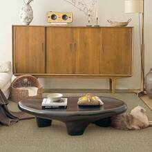 Alfombra de Yute Fácil 5x7 Alfombras a Cuadros: Alfombra Tejida Lavable Antideslizante que No Suelta Pelusa para Interior y Exterior para Sala de Estar Dormitorio Comedor Casa de Campo Patio (5'x7' Cuadros Negros) - Natural - Ver 6