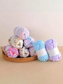 Set de fire de tricotat groase, fir de toamnă/iarnă cu un singur fir, moale și prietenos cu pielea, fir tricotat manual DIY, fir gros de chenilă pentru perne/pat de animale de companie, fir de tricotat eșarfe lucrate manual, fir moale de catifea, pentru meșteșuguri DIY, potrivit pentru tricotat și croșetat eșarfe