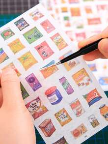 6 pinzas de colores antiestáticas, herramientas de papelería con punta de precisión y punta curva, kit de herramientas DIY para planificadores