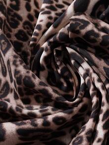 Długie sukienki damskie, eleganckie sukienki z jesiennym nadrukiem w panterkę, sukienki nocne damskie idealne na co dzień, do pracy, na wakacje, randki i imprezy.