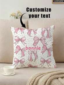 1 Peça Fronha Personalizável com Texto, Capa de Almofada Personalizada DIY para Decoração do Lar, Casamentos, Pets, Presentes do Dia da Mãe, Personalizada, Única, Presente Ideal Personalizado para Ele/Ela, Namorado, Namorada, Pai, Mãe, Família, Amigos, Pets, Aniversário, Dia dos Namorados, Dia da Mãe, Aniversário, Dia da Criança, Dia dos Pais, Casamentos, Formatura, Natal, Donas de Casa, Sofá, Cama, Carro, Sala de Chá, Quarto, Sala de Estar, Dia dos Namorados