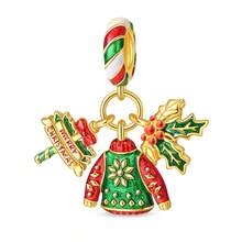 DIY Exquisite Christmas Sleighs, Sweet Gingerbread Men, Lucky Bells, Christmas Trees, Santa Claus, Christmas Stockings And Other Charming Beaded Pendants, Suitable For Everyday Wear, DIY Jewelry Making Necklaces, Bracelets And Other Accessories.