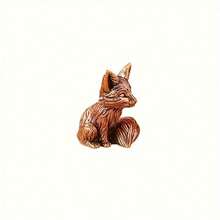 Retro Fox Ornament - Office Elegant Desktop Decoration, Solid Tea Pet Crafts - 黑色 - 查看 5