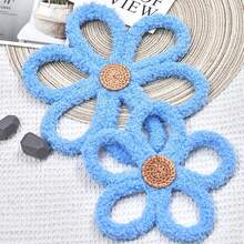 2 miếng dán tường hoa phong cách Bohemian - Hình dán hoa cúc dệt thủ công, đã được dán sẵn keo, trang trí phòng trẻ sơ sinh nhẹ nhàng, phù hợp cho phòng bé gái sơ sinh để tạo không gian ấm cúng, lý tưởng làm quà tặng chào mừng em bé. - Nghệ thuật treo tường - Xem 9