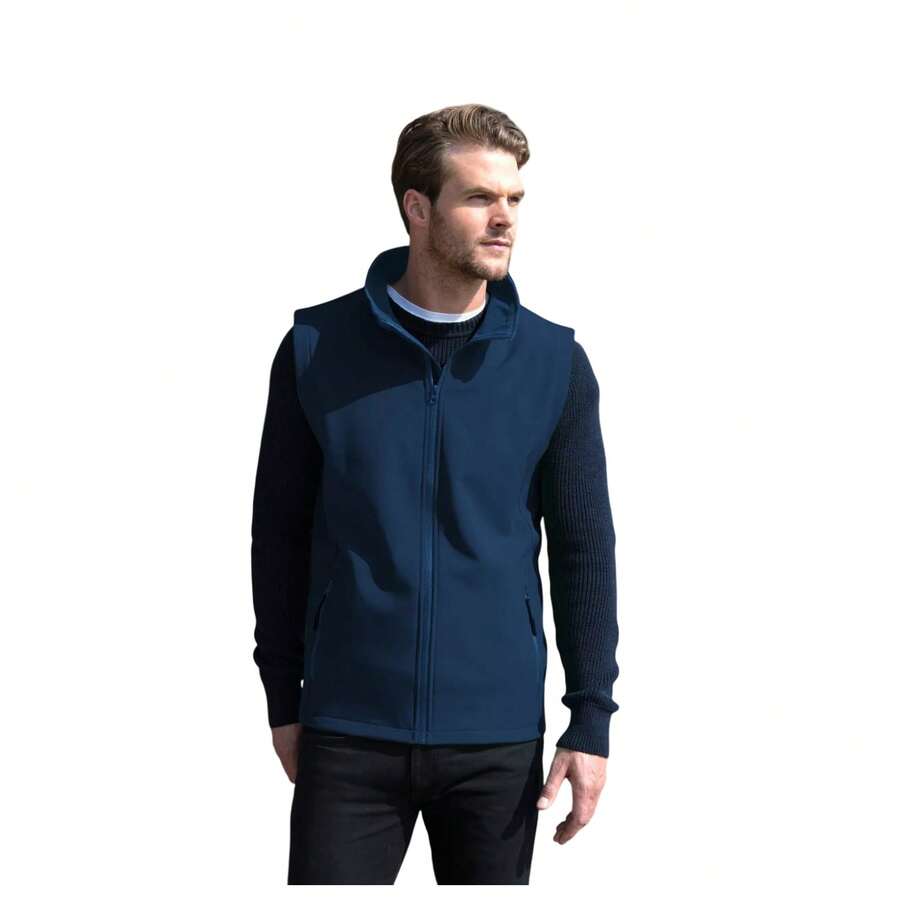 Result Męska miękka kamizelka do nadruku (granatowa) - Granatowy - Zobacz 1