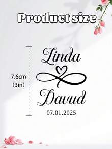 1/6/12张定制婚礼水晶标签贴纸 - 10种款式，可个性化定制文字，婚礼派对香槟杯水晶标签贴纸，送给新郎新娘的结婚礼物，伴娘纪念品 - 彩色 - 查看 7