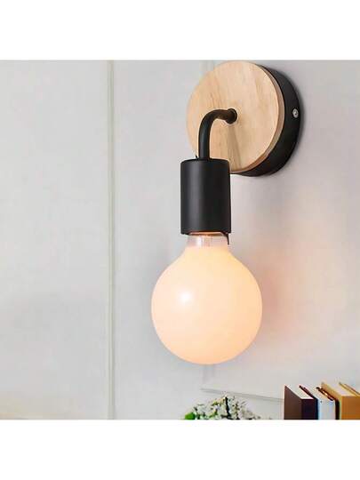 Rustic Metal Wand Lamps, E27 Base, Semi Recessed Installation, 60W, Bulb Not Included, 110V 240V view 5