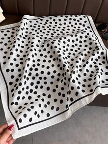 1 Pc Vintage Color Blocked Geometric Herringbone Pattern Stripe Linen Small Square Scarf Imitation Silk Scarf Velvet Headscarf Shawl Sunscreen Kerchief For Women Bandana For Daily Use Outdoor.