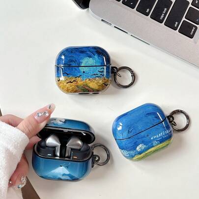 Suitable For Sam Sung Galaxy Buds 3/Buds 3 Pro Series Earphone Case Oil Painting European And American Country Tune Series Earphone Protective Case