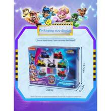 Spin Master ​ Movie 2 Rescue Squad - 7 Pack Racing Cars With Humdinger & Mighty Mouse, Licensed Kids Toy Set For Ages 3+ ( Edges, Holiday Gift Box)​​