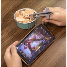 A Piece, Without Dirtying Hands, Fingers, Or Chopsticks. Lazy Person's Auxiliary Chopsticks. Eat Without Dirtying Hands. Finger Ring For Playing Games. Lazy Person's Gadget For Binge-Watching TV Shows. Aid For Using A Tablet Without Dirtying Hands. Gift For Dad. Gift For Mom. Gift For Friends. Gift For Girlfriend. Gift For Boyfriend. - Multicolor - View 2