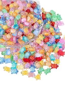 Set de 50 de mini lumini de noapte din rășină cu forme de broască țestoasă - Cadouri pentru petreceri, Pungi și decorațiuni pentru cadouri, Sezonul absolvirii, Decor dormitor, Decor pentru casă