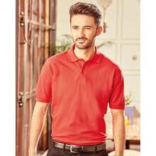 Jerzees Colours Russell Mens Classic Short Sleeve Polycotton Polo Shirt (Classic Red) - Red - View 1