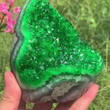 Premium Green Quartz Crystal Cluster - Perfect Crystal Gift, Suitable For Parents, Collectors And Holidays - Green - View 8