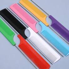 1Pc/2Pcs/3Pcs/5Pcs/Black/Color Random Tail Comb Multicolored Steel Needle Hair Comb Styling Comb Hair Cutting Tools Lady Hair Comb Dense Teeth Smooth Hair Comb