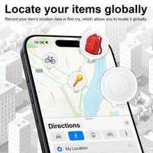 Smart Anti-Lost Locator - Real-Time Tracking, No Installation Required, Compatible With IOS Phones, No App Download Needed. Anti-Lost Function For Dogs, Cats, Pets, Wallets, Bags, Keys And Other Items, Precise Smart Positioning Tracking. - White - View 6