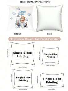 Personalized Pillowcase With Name And Date, Romantic Whale Hot Air Balloon Design, Wedding Gift, Soft Zipper Bedroom Decoration