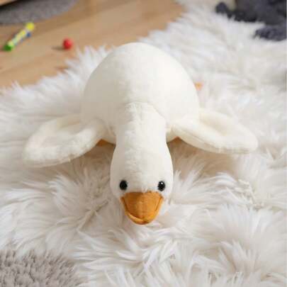 1 con búp bê nhồi bông hình ngỗng trắng lớn 40cm, búp bê trẻ em, quà Giáng sinh, quà tặng mềm mại, quà tặng cho phụ nữ, bé gái, bé trai, búp bê bé gái, búp bê trẻ nhỏ, trang trí Giáng sinh, trang trí phòng.