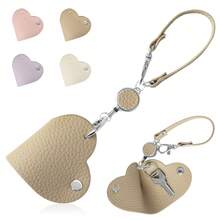 人造革心形钥匙扣 个性化心形钥匙圈 可伸缩钥匙链 情人节礼物 女士钱包 迷你钱包 小钱包 可爱钱包 钱包钥匙扣 - 彩色 - 查看 10