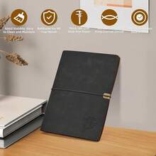 Leather Journal - A5 Refillable Travelers Notebook, 160 Lined Pages, Leather Book Cover - Artistic Gift For Writers-5268 - Đa màu6 - Xem 4