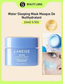 Laneige Vattensovmask för stöd mot fuktbarriären med niacinamid och squalan 15 ml/0,5 oz - Vitt - Visa 1