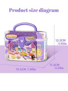 1 Bộ đồ chơi giả vờ làm bàn ăn và món tráng miệng cho trẻ em, đồ chơi dã ngoại cuối tuần, đồ chơi tương tác giữa cha mẹ và con cái, quà tặng ngày lễ - Nhiều màu - Xem 9