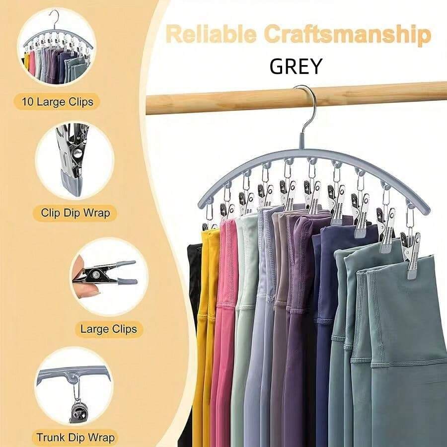1/2pcs Multi-Function Clip Hanger And Space-Saving Organizer For Hats, Socks, Ties, Scarves, Belts; Clip Hanger Rack And Tight Clothes Storage Box For Closet, Wardrobe, Cabinet, Bathroom, Bedroom, Dorm; Durable, Versatile, Easy-Access Organizer To Maximize Small Spaces And Keep Accessories Neat And Accessible