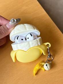 1个3D香蕉耳机盒+配套配件，兼容苹果1/2/3代、苹果4代、苹果Pro、苹果Pro第二代（不含耳机）