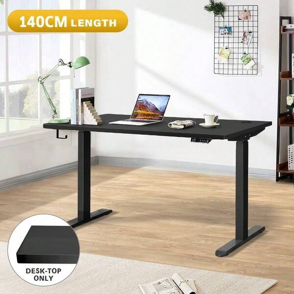 SUN YEE Standing Desk Top Adjustable Desk Board Computer Table Black Frame Not Included