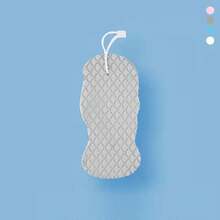 1个无痛去角质海绵，灰色，适用于身体去角质，家居浴室装饰，返校季必备 - 彩色 - 查看 13