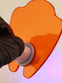 Anti-Blau UV-Filter Lichtplatte für Mini-Nagellampen, orangefarbener verstärkter Acrylschild für Handnagellampen, reduziert Blendung, Augenschutz für Salon & Zuhause Maniküre DIY Zubehör