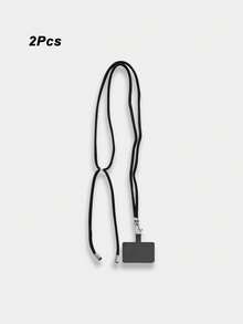 1pc Universal Phone Strap Phone Lanyards Crossbody Patch Lanyard Nylon Soft Rope Cell Phone Hanging Cord Holder Gifts For Mother, Family, Friends, Birthday, Holiday Phone Charm, Phone Chain - Black - View 7