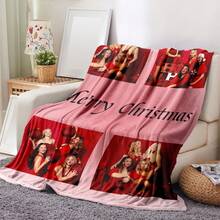 1 Peça Cobertor Personalizado com Foto, Cobertor Personalizado, Colorido e Feito de Tecido Fleece Macio, Quente e Confortável - Adequado para Casa, Escritório e Acampamento, Versátil para Ocasiões Especiais e Uso Diário, Presente de Natal Único, Presente de Ano Novo, Presente Atencioso para Amigos, Namoradas, Família e Entes Queridos