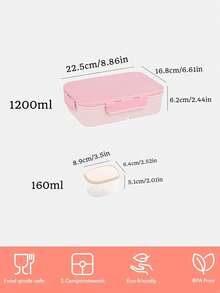 定制名称便携式午餐盒，带防漏酱料容器，定制儿童专属便当盒，圣诞三格式午餐盒，内置餐具，叉勺，三面扣设计的餐食准备容器，1200毫升成人便当盒，男女皆宜，送给老师的礼物，送给他的理想礼物 - 多色 - 查看 11