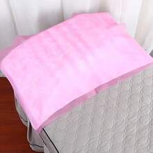 100pcs Disposable Beauty Salon Sheets Non-Woven Massage Bedside Pillow Thickened Single Lying Towel Disposable Hotels Spa Pad