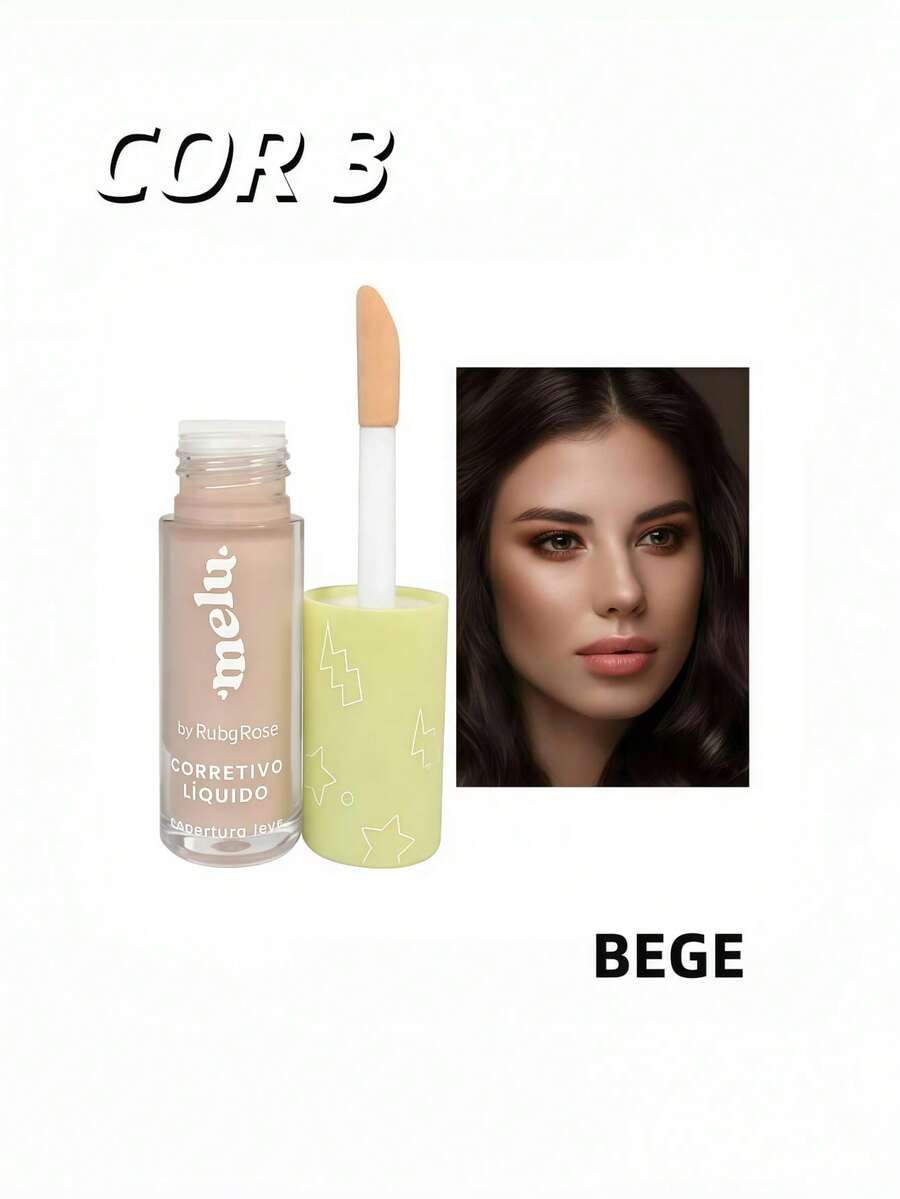 Corretivo Líquido Melu by Ruby Rose Cobertura Leve HB8104 - BEGE 3 - Visão 1
