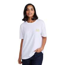 Animal Womens/Ladies Leena Text Boxy T-Shirt (White) - 100% Mixed - (MW3914) - White - View 2