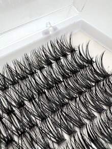 60 Stücke weiche und dicke segmentierte Wimpern im europäischen und amerikanischen Stil