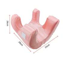 1 pièce Oreiller de visage ergonomique sans défaut - Mousse à mémoire de forme douce, coussin de sommeil sans rides pour dormir sur le dos, multi-usage, oreiller de sommeil de beauté toutes saisons avec housse tissée lavable à sec