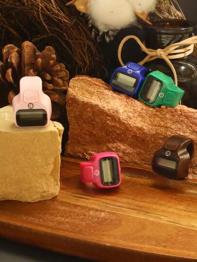 1 pièce/5 pièces/10 pièces Compteur manuel à bouton-poussoir, mini compteur portable compact à anneau, compteur à cliquet pour le pouce pour l'apprentissage, les sports et autres activités de comptage, compteur de doigts numérique, compteur d'anneau, compteur de chapelet, petit compteur portable pour le doigt, compteur d'anneau électronique, arabe du Moyen-Orient, compteur d'anneau pratique numérique, compteur à pression manuelle anti-stress, prière, compteur LED, sports, yoga, comptage, compteur d'anneau