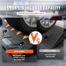 Rubber Curb Ramps, 2 Pack, 4.3 Inch Lift Height, Heavy Duty, 33069 Lbs/15 T Capacity, Threshold Ramps, Driveway Ramps With Stable Grid Structure For Cars, Wheelchairs, Bicycles, Motorcycles - 4.3 Pulgadas - View 3