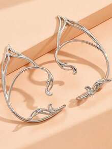 1 para uroczych, zabytkowych nausznic w kształcie elfa dla kobiet w stylu europejskim i amerykańskim, proste spersonalizowane, puste ucho kota, słodki, fajny klips do ucha bez otworu na ucho, uniwersalny, wiszący kolczyk w kształcie elfa, seksowny, modny, wydrążony klips do ucha kota, kobiecy, prosty, spersonalizowany, siateczkowy, czerwony, zimny styl, temperament, bez otworu na ucho, wiszące akcesoria do uszu