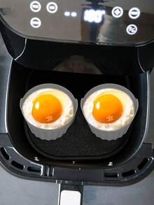 2/4 paquetes de moldes para hornear, tazas para pasteles, aptos para microondas, freidora de aire, horno, bandeja de hornear de silicona para muffins, pudín, huevos y magdalenas, moldes de silicona para muffins para freidora de aire (color aleatorio)