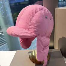 1pc Winter New Padded Earflap Hat, Outdoor Cycling Windproof Warm Hat, Unisex European Style High-End Windproof