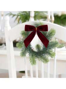 12/24 pièces Petits nœuds de Noël en velours Ornement mignon et doux Décorations de Noël Convient pour sapin de Noël, couronne, emballage cadeau, artisanat DIY, mariage, fête, sacs à friandises, décoration de la maison, décorations de Noël, décoration de chambre d'hiver