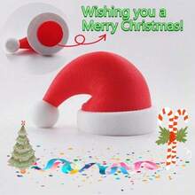 Capa Decorativa para Engate de Reboque com Desenho de Chapéu de Natal | Capa Protetora de Plástico Resistente com Função Decorativa para Bolas de Reboque | Compatível Universalmente com Caminhões, SUVs e Veículos de Passeio | Adequado para Decorações Festivas, Especialmente Natal