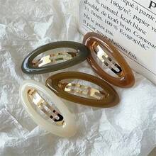 2pcs/1pc Women 4.53in/11.5cm Leopard Print Tortoiseshell Plastic Hair Clips, Fashion Versatile Elegant Minimalist Solid Color Hair Claws, Suitable For Daily, Casual, Party, Commute, Beach, Bun, Ponytail, Washing Face, Makeup, Accessory Fall Fashion Animal Print Claw Clips Autumn Hair Accessories Hair Clutch Clips For Hair Winter For Vacation Outfits Woman - Multicolor - View 10